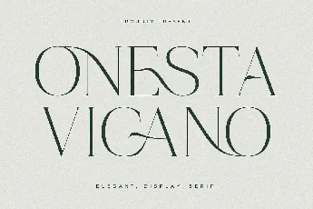 Onesta Vigano font