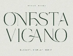 Onesta Vigano font