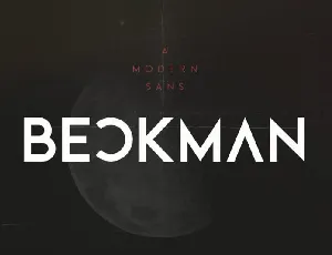 Beckman font