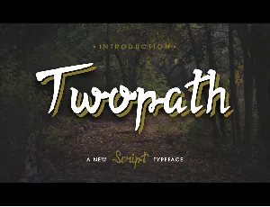 Twopath font