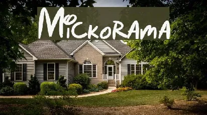 Mickorama font