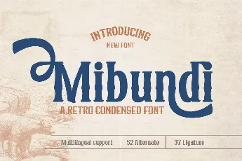 Mibunditrial font