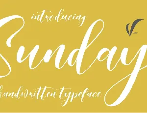 Sunday font