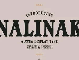 Nalinak Serif font