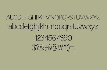 Minimalist font