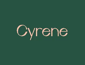 Cyrene font