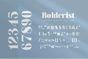 Bolderist font