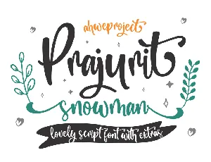 Prajurit Snowman font