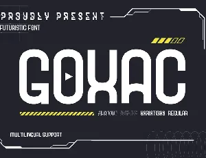 GOXAC font