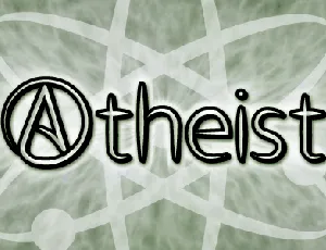 Atheist font