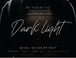 Darklight font