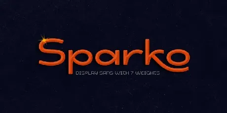 Sparko Family font