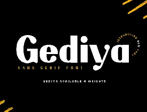 Gediya font