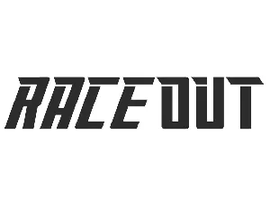 Raceout font