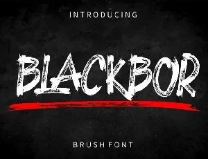 BLACKBOR font