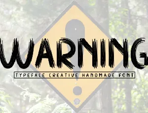 Warning Display font