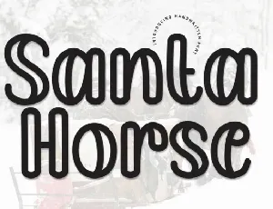 Santa Horse Display font
