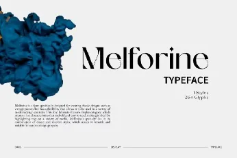 Melforine font