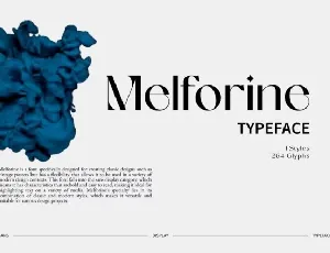 Melforine font