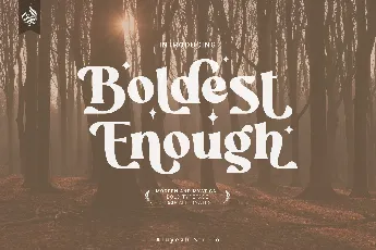 Boldest Enough font