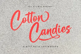 Cotton Candies Calligraphy Bold Script font