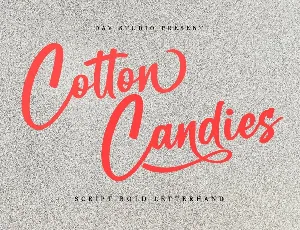 Cotton Candies Calligraphy Bold Script font