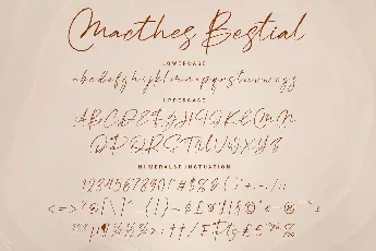 Macthes Bestial font