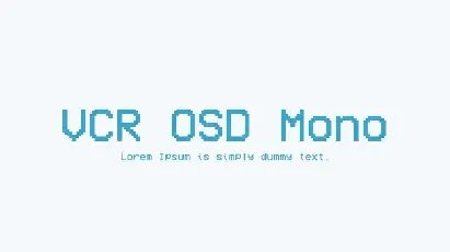 VCR OSD Mono font