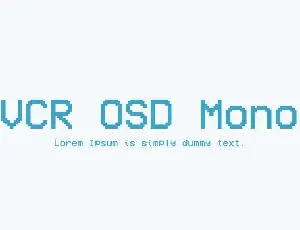 VCR OSD Mono font