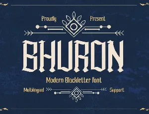 BHURON font