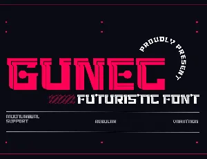 GUNEC TRIAL font