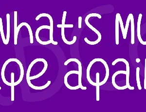 Whats My Age Again font