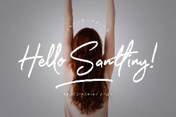 Hello Santtiny font