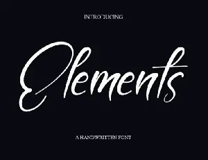 Elements font