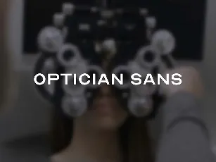 Optician Sans font