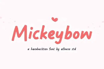 Mickeybow font