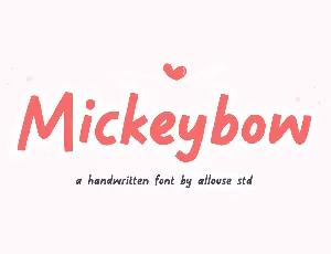 Mickeybow font