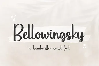 Bellowingsky font