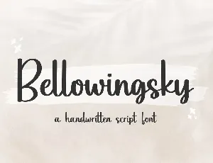 Bellowingsky font