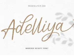 Adelliya Script font