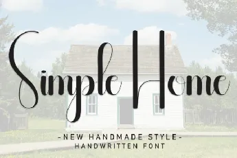 Simple Home Script Typeface font