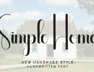 Simple Home Script Typeface font