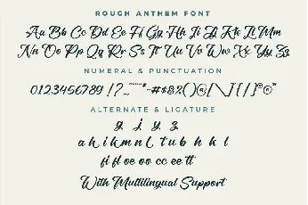 Rough Anthem font