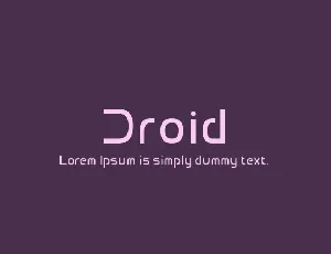 Droid Logo Android Free font