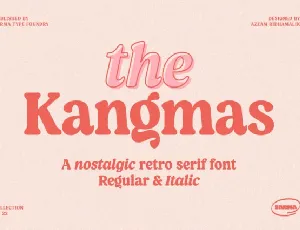 Kangmas Serif Typeface font