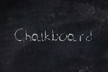 Chalkboard font