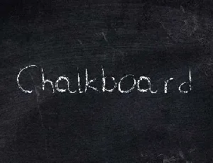 Chalkboard font