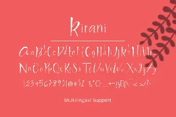 Kirani A Handwritten Font font