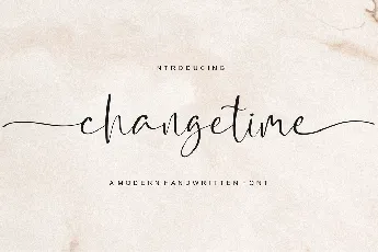 Changetime font