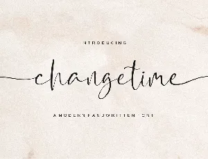 Changetime font